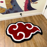 Japanese Anime Red Cloud Rug for Elegant Home Decor - Himpall